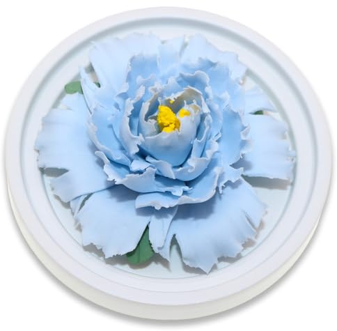 BITEYI Aroma Diffusor,Keramik Blumen Aromatherapie Diffuser Duftöldiffusoren für Schreibtisch,Umkleidebtisch und Schlafzimmer (Blau)