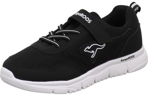 KangaROOS K-ETK Possum EV Mädchen und Jungen Sneaker in Schwarz mit Klettverschluss, für Schule. schwarz Gr. 39