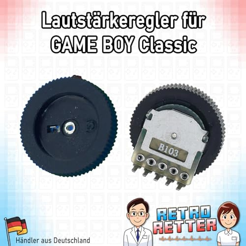 RetroRetter Lautstärke Regler für GameBoy Classic Lautsprecher DMG Vol Rad Sound Ton Rädchen