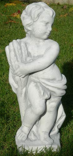 unbekannt Deko Garten Figur Statue Putte Vierjahreszeiten Sommer Dekofigur Gartenskulptur Skulptur aus Beton Höhe 50 cm