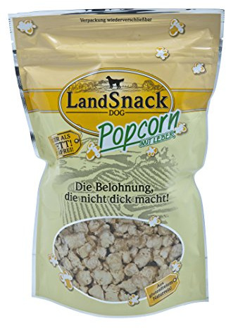 LandSnack Popcorn mit Leber 12 x 100g - Hundepopcorn
