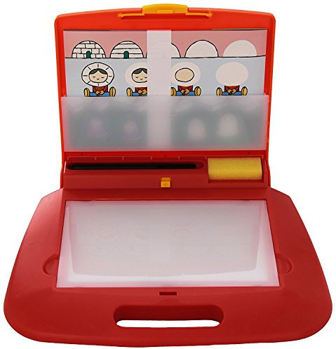 Nathan - J'Apprends à Ecrire - S'exercer aux Gestes Graphiques, Ecrire ses Premiers Mots - Jeu Educatif - Développe l'Autonomie - 1 Pupitre Lumineux Inclus - Pour Enfants de 4 à 6 ans