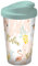 infinite by GEDA LABELS Flamingo Relax Coffee to go Becher, Kunststoff, Mehrfarbig, 9 x 9 x 17 cm