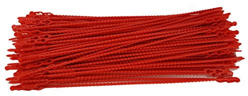 Blitzbinder - Kugelbinder - Mehrzweckbinder - Kabelbinder - 320mm Rot 100Stck. | Premiumqualität von PC24 Shop & Service