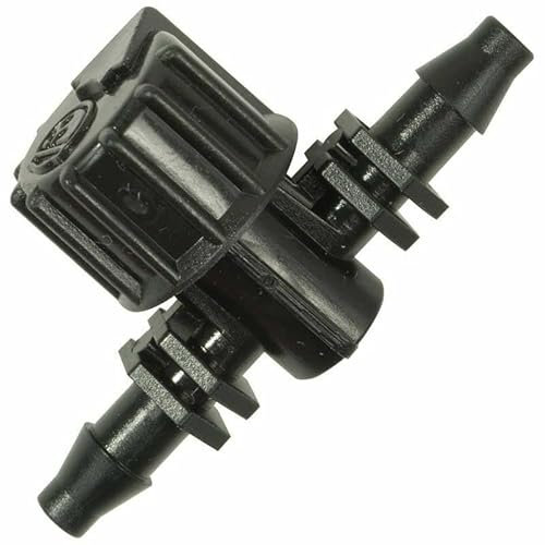 2 x 4mm Vari-Flow Valve Micro Irrigation Fitting Pipe Barbed Garden Watering Connector Valve
