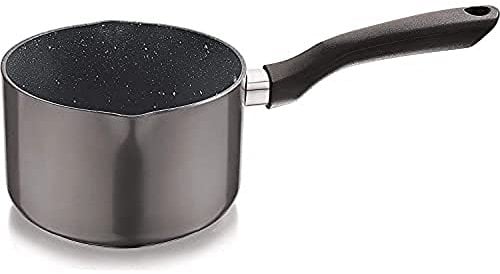 Penguin Home® Non Stick Milk Pan 16cm, 1.8 Litre | Induction & Dishwash Safe with Bakelite Handle | Milkpan with Double Pouring Lips | Saucepan | Cook Sticky Sauces, Warm Milk | Cooking Pots & Pans