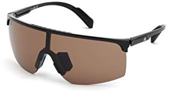 Adidas Herren SP0005 Sonnenbrille, Shiny Black/Brown, 00