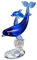 BESPORTBLE Glas Delphin Figuren Tierskulptur Statue Briefbeschwerer Blau Glas Delphin Glas Geblasen Meerestier Figur Tischdekoration Dekorative Prunkstück Herzstück, Zufälliges Blau