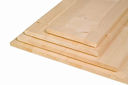 Livindo - Plaque de bois lamellé, bois lamellé, 800 x 200 x 18 mm