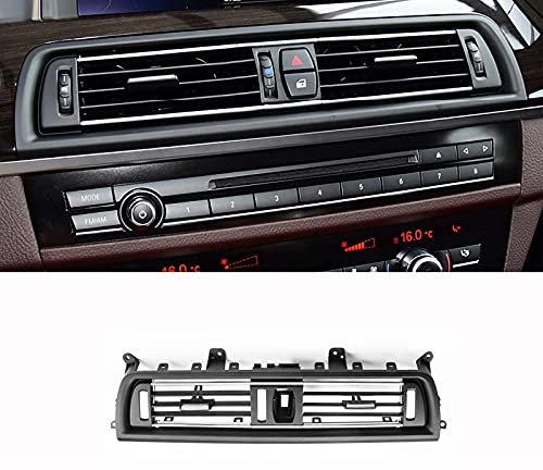 Air Conditioning Vent Grill Outlet Panel Air Grilles Innenraum AC Air Vent für BMW 5 Serie F10 F11 F18 520 525 525 528 535 (Mitte, Chromstreifen)