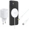 XLayer MagFix Pro Wireless Charging Starter Set | Magsafe Ladegerät | 20W Netzteil mit USB-C auf Lightning Kabel | schnelles Laden iPhone 16/15/14/13/12 Pro 3 Teilig Ladepad Magnetisch Induktiv