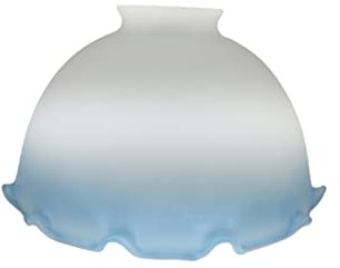 Verre de rechange abat-jour pour appliques abat-jour et lustres blanc bleu ciel Made in Italy