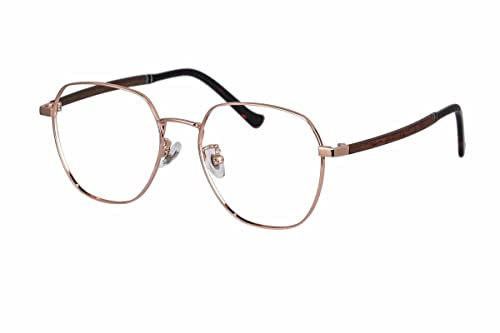 SHINU Herrenbrille Holz Kurzsichtige Brille Vintage Trending Eyewear 2022 Titan Optischer Rahmen Herren -NSW910(C2,100