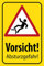 Generisch Blechschild 30x40cm Vorsicht Absturzgefahr Dach Warnung Baustelle