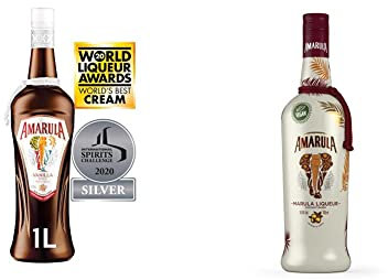 Amarula Vanilla Spice Cream Liqueur 1L | Warming Spice & Vanilla Liqueur & Vegan Liqueur 70cl | Plant Based, Dairy Free, Gluten Free and Nut Free Liqueur