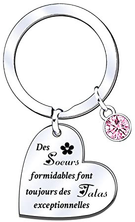 Porte-clés Tata Cadeau Tata Feture Tata Cadeau Anniversaire Tata Porte clés Spécial pour les Tata Cadeau de fête des mères Femmes au foyer Cadeaux d'anniversaire Cadeaux de Famille Cadeaux de Noël