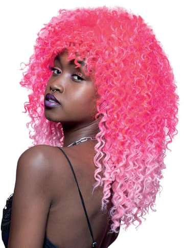 Smiffys Perruque ombre ondulée pour fille Pink Passion™ Manic Panic®