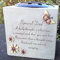OnlineStreetGrave Vase Rose Bowl with Butterfly and Flowers - Memorial Flower Holders Ornament, Engraved with a Funeral Verse, Weatherproof-Grave Decoration Ornament 14 x 15 cm (Dad)