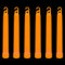 WedDecor Neon Farben Ultra Hell Fluoreszierend Leuchtstab Rohre Tragegurt Premium Fluoreszierend Stangen Licht Stäbe für Abschlussfeier, Camping, Neu Year S Eve, 6 Inches, 25pcs, Orange