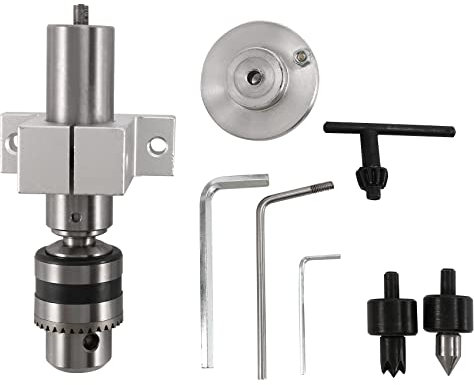 HADIIH Multifunktions Bohren Reitstock Live Zenter Mit Klaue Für Mini Dreh Dreh Zentrum Diy Zubehör Holzbearbeitung