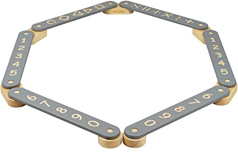 MEOWBABY Balancierbalken Kinder – Balancieren Kinder Indoor – Schwebebalken Kinder – Balance Beam Kids – Balancierset für Kleinkinder & Kinder, Grau