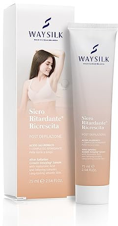 Waysilk | Siero Gel Post Depilazione, Gel Ritardante Ricrescita, Ritardante Crescita Peli Con Acido Ialuronico, 75ml