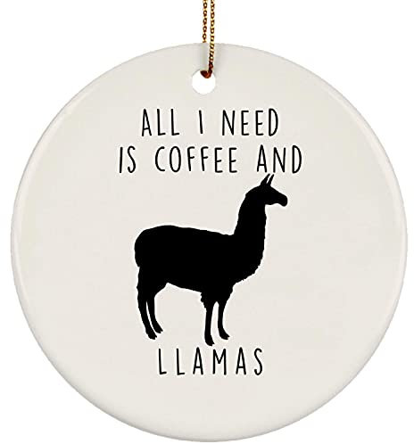 Weihnachtsbaumschmuck 7.3 cm, Lama-Silhouette Lustig Weihnachtsanhänger Mode Christbaumschmuck Anhänger Premium Weihnachtsschmuck Für Neujahr Geschenk Weihnachten Holiday