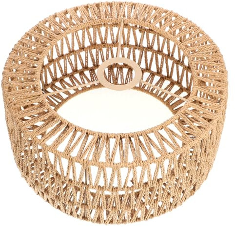 DECHOUS Abat-jour Tissé En Paille Naturelle Pour Plafond De Salon Décoration Dintérieur