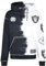 Recovered Las Vegas Raiders NFL Ink Dye Effect Schwarz auf Weiß Hoody - XL