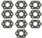 10 pièces Kit de joint de carburateur for STIHL MS 180 170 MS180 MS170 018 017 pièces de rechange de tronçonneuse