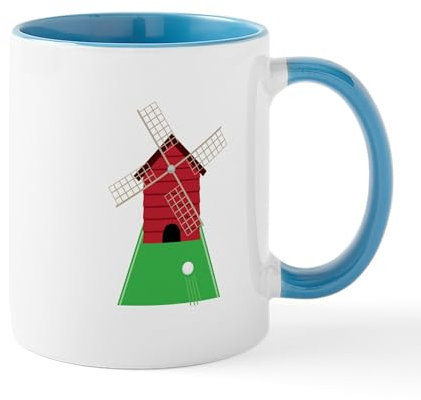 CafePress Golf Windmill Mugs 11 oz (325 ml) Ceramic Coffee Mug