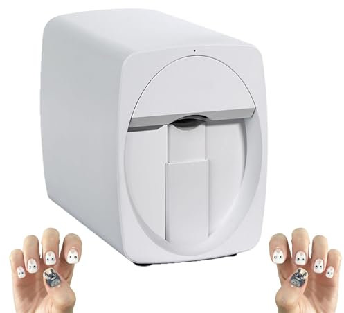 smafoseedding Digitaler mobiler Nagelkunst-Drucker, Mini-Nagelkunst-Drucker, personalisierbar, mit Nagelwerkzeugen, Handy-Steuerung, individuelles Muster, für Schönheit und Körperpflege, einfach zu