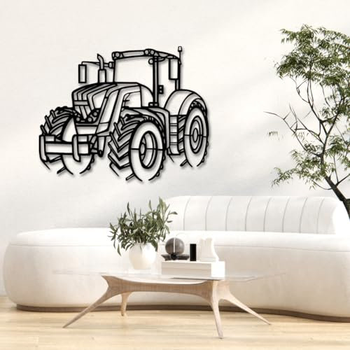 Traktor Silhouette Vario 724 – Wandbild aus Metall – 96 cm – Rustikale Wanddeko für Landwirte & Bauernhof – Robuste Dekoration mit ländlichem Flair – Perfekt für Werkstatt, Garage & Stall