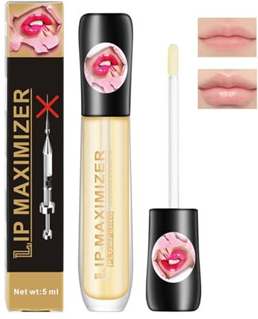 Eazerom 01 Plumping Lip Oil,Lip Plumper Lip Gloss,Aceite Hidratante para Labios,Relleno Labial Natural,Enhancer Para Labios Más Hidratados E Hidratados,Plumping Lip Oil, Plumper Lip Gloss
