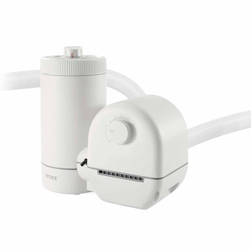 Intex Depuradora cartucho C1500, Filtración 5.678 l/h, Cartucho tipo A, Compatible con piscinas hasta 33.300 L, Temporizador programable, Indicador cambio cartucho, Tecnología Hydro Aeration (55277)