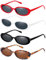 Becellen 4 Stück Vintage Oval Sonnenbrille für Damen Herren, Retro 90er Trendy Sonnenbrille Set mit UV400-Schutz Lustig Coole Brille Sunglasses