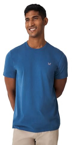 Crew Clothing Mens Crew Neck T-Shirt 'Classic Tee' - Short Sleeved (Dark Blue) L