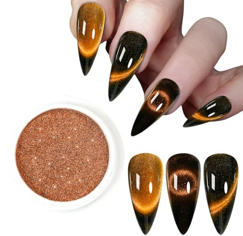 9d Cat Eye Magnetic Grinding Art Powder Mirror Effect Magnetic Glitter Pigment Powder Claws Art Decoration