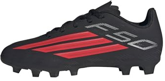 adidas Unisex Kinder F50 Club Firm Ground/Multi Ground Football Boots Kids, core Black/Lucid red/core Black, 29 EU