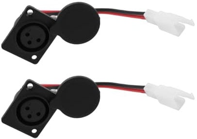 The Lord of the Tools 2pcs 3Pin XLR Charger Port Electric Scooter Charger Adapter Compatible with Razor MX650 MX500 SX500 Compatible with Mcgrath