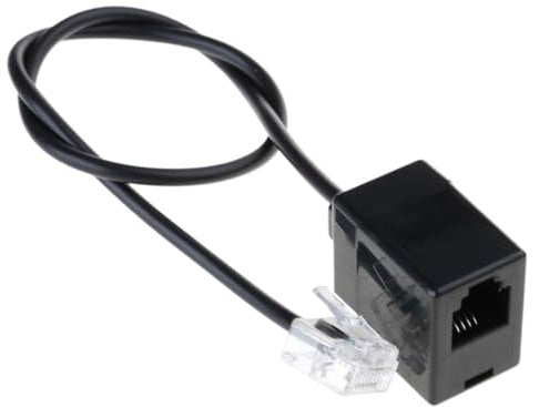 XAGMODSHN Cavo adattatore convertitore da RJ45 a RJ11, connettore da Ethernet a linea telefonica RJ45 8P8C maschio a RJ11 6P6C femmina cavo