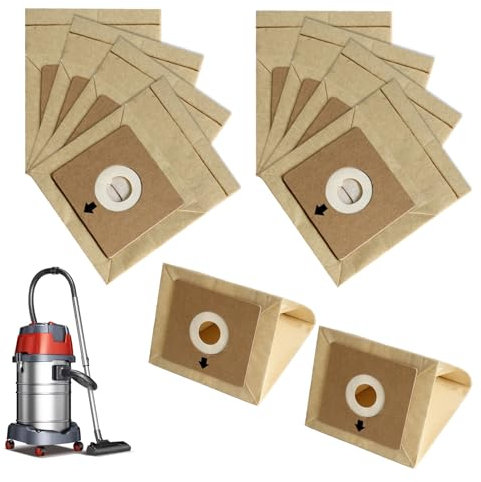 Vacuum Cleaner Dust Bags 10pcs Bush Vacuum Cleaner Bags Compatible with Bush Model VCB35B15C1J7W-70 VYTRONIX RBC02 BC-402, BC-501 Argos Value VC-401 VC-402 Vacuum Hoover Cleaners