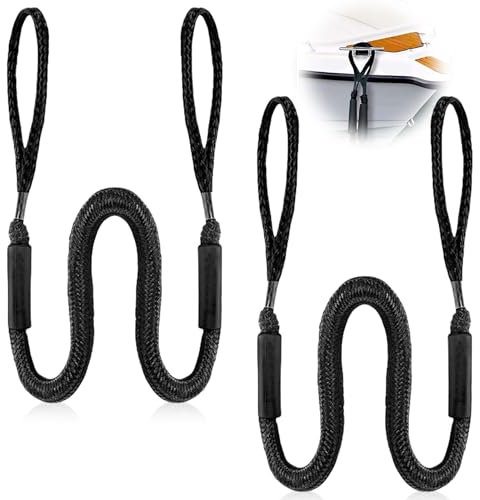 Cordon Elastique Amarre,2 Pièces 1.2M Corde Élastique Amarre pour Bateau,Cordon Bateau Cord'amarrage,Mouillage CorÉlastique Amarre,Corde D'amarrage pour Bateaux,Jet Ski,Ponton,Kayak