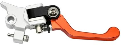 GCLANXI Leva Freno Pompa Frizione Pompa Freno Destra Grigia da 22 mm 7/8'' for Moto KTM EXC EXCF SX SXF SX-W XC-W XC-F 150 200(Orange BG)