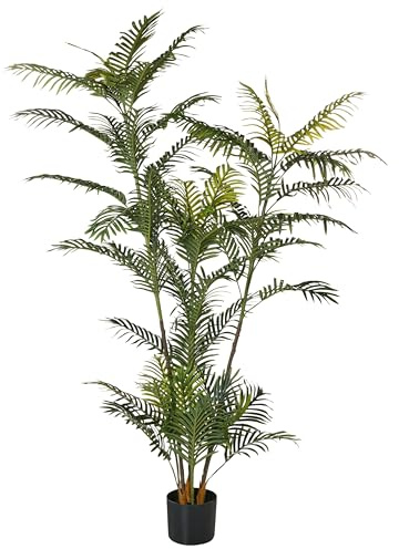 Kunstpflanze mit Topf 180 cm grün künstliche Pflanze Kunstpalme Palm Tree