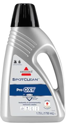 BISSELL SpotClean Pro Oxy Reinigungslösung, 3-in-1-Teppichreinigungslösung für tragbare Tiefenreiniger, entfernt Flecken, eliminiert Gerüche, StainProtect Technologie, 1,75 l, 20387