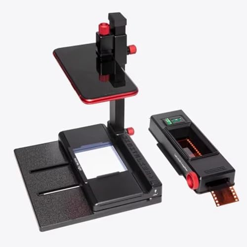 Mobil filmskanner – 35 mm 120 glid- och negativ digitaliseringsadapter med visarljuspanel och fast klämma för telefon och DSLR-kameror