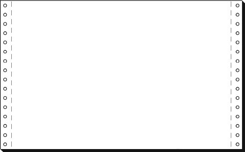 SIGEL Endlospapier A4 quer 8 Zoll x 330 mm 60 g 2000 Blatt | 08330, Längsperforation, Druckerpapier für Endlosdrucker