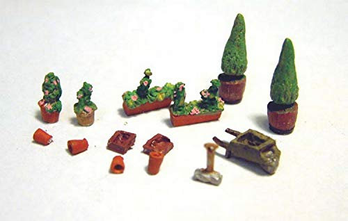 Langley Models Plant pots flower tubs gardening equipment N Scale UNPAINTED Kit A94
