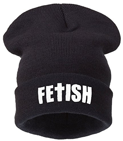 4sold Herren Strickmütze schwarz Schwarz Einheitsgröße schwarz Noir - Fetish Black Einheitsgröße